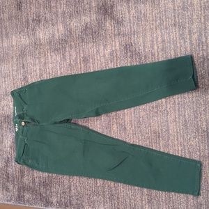 Dark green jeans